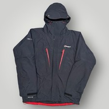 Mens Black Berghaus Mera Peak Gore-Tex Hooded Waterproof Jacket (Size L) T209