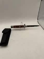 Stiletto Italy 1-Blade Stainless Clip Point Pocketknife Wood Handle Fast Ship