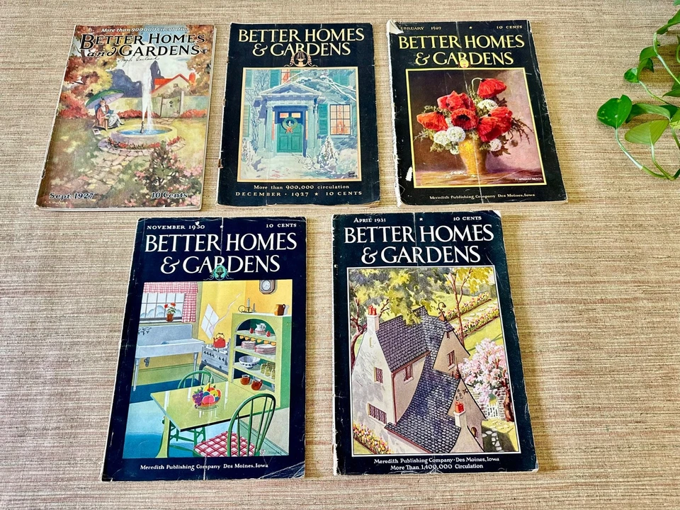 Лот из 6 антикварных журналов Better Homes & Gardens 1926-1931 - Изображение 2 из 4