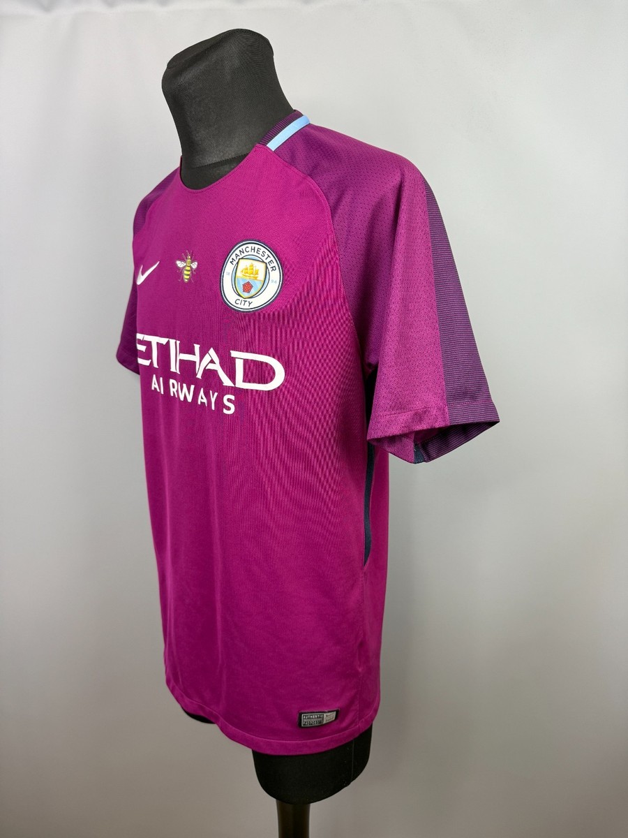MANCHESTER CITY 2017 2018 AWAY SHIRT FOOTBALL SOCCER JERSEY NIKE