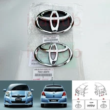 Genuine Emblem Logo Front grill Rear Back Door Trunk For Toyota Yaris NCP91 Vitz