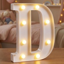 Marquee Letters 8.5 Inch Light Up Letters Battery Powered Letter D
