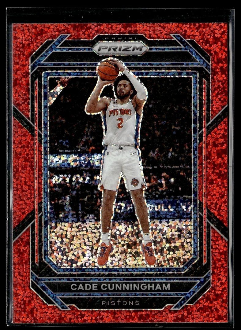2022-23 PRIZM RED SPARKLE 89 Cade Cunningham Detroit Pistons