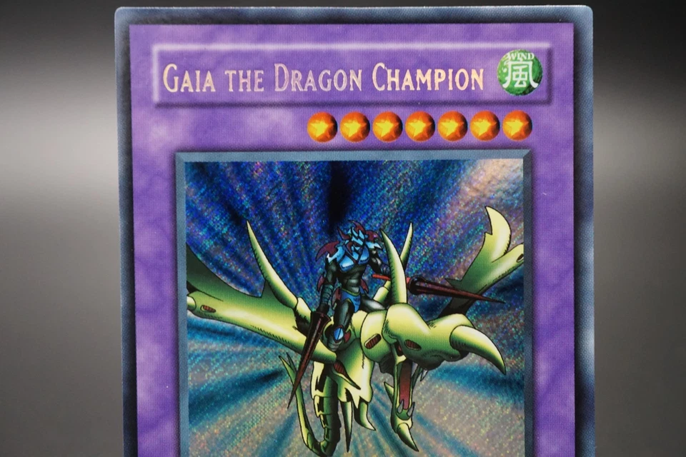 Yugioh Asian English - Gaia the Dragon Champion LOB-125 1st Edition Secret Rare - Image 3 of 4
