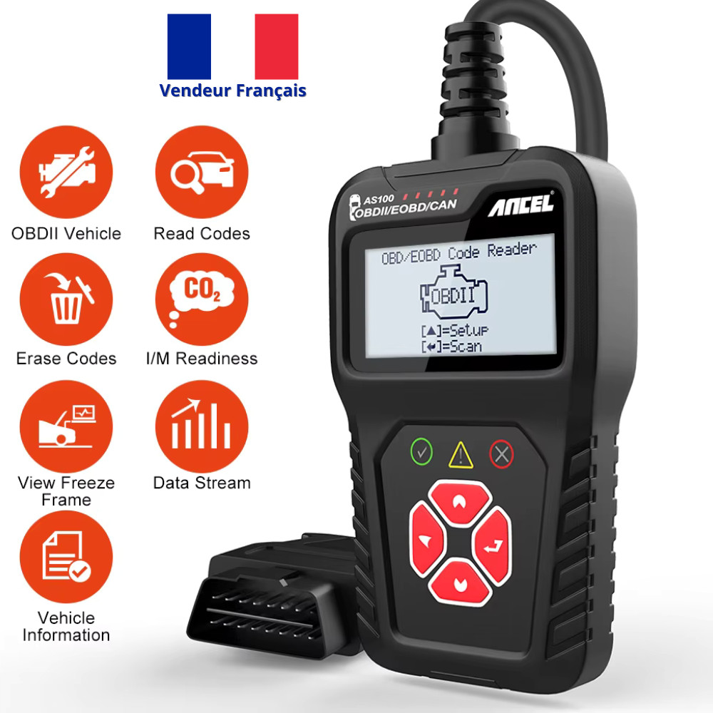 Scanner OBD2 pour diagnostic auto et lecteur de code défaut moteur