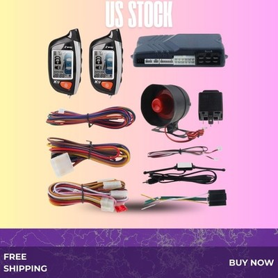 NEW EC200-K9 Car Alarm System LCD Remote Start Turbo Timer Shock Alarm 12V