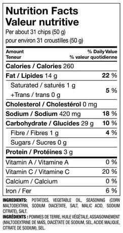 Great Value Sour Cream & Onion Potato Chips, 200g/7oz, (Imported from Canada) - Afbeelding 3 van 5