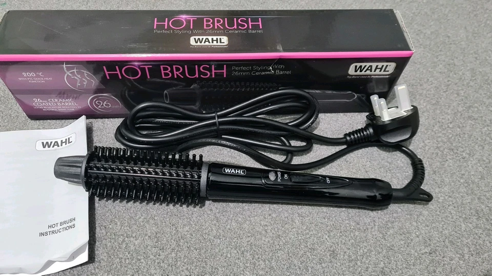 Wahl Hot Brush 26 mm barril de cerámica 200 ° C con punta Cool Touch y cable giratorio de 2,5 m Foto 4 de 4