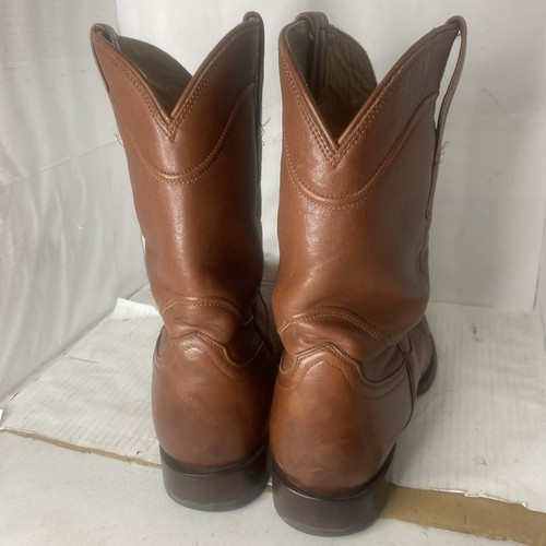 Tecovas 1002 Men’s Cowboy Boots Size 13 D The Earl Calfskin Roper Western Brown - Picture 10 of 16