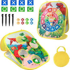 Bean Bag Toss Game Toy Indoor and Outdoor Toys for Kids Toddlers Dinosaur Toys F