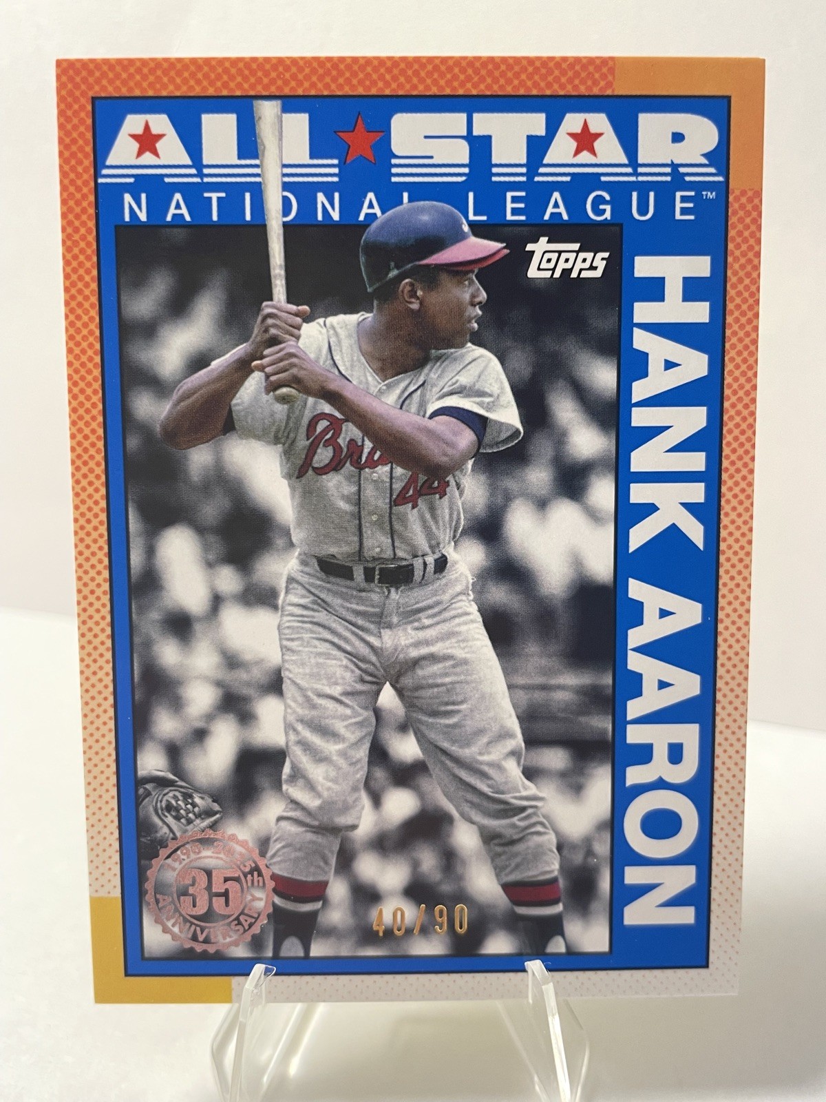 Hank Aaron 2025 Topps Series 2 1990 All-Star “The Real One” 40/90 #90AS-14
