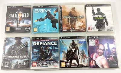Lot de 8 jeux de Tir Playstation 3 PS3 VF Call of Kane Brink Damnation Defiance - Photo 1/4