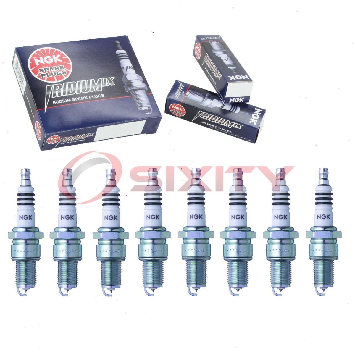 8 pcs NGK Iridium IX Spark Plugs for 1957-1982 Chrysler Imperial 6.4L 5.2L of