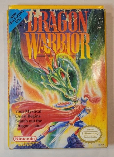 1989 Dragon Warrior Nintendo NES Video Game Complete w/ Box & Manual CIB