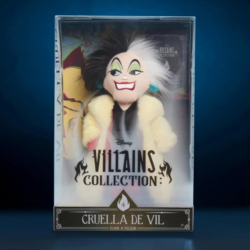 Disney Villains Collection Cruella De Vil Plush 101 Dalmatians New with Tag - Picture 2 of 3