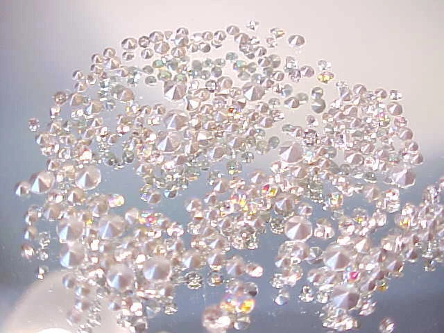 PEQUEÑO PEQUEÑO PRECIOSO CRISTAL TRANSPARENTE Y AB CZ PEDRERÍA LOTE REPARACIÓN DISEÑO JOYERÍA Foto 4 de 4