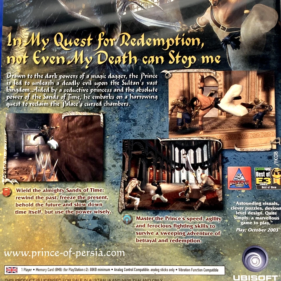 Prince of Persia: The Sands of Time PlayStation 2 PS2 (2003) Brand New & Sealed - Image 4 of 4