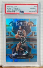 2023 Select 73 Noah Clowney Light Blue Prizm 86/299 PSA GM MT 10 New Jersey Nets