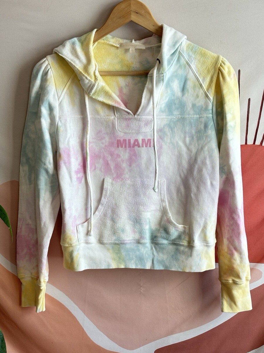 Love Shack Fancy Kirby Tie Dye Miami Hoodie Sweatshirt Size S