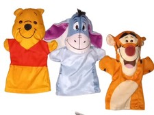 Melissa  Doug Disney SET OF 3 Winnie The Pooh  Friends Hand Puppets Ages 2 
