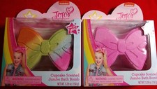 2 Nickelodeon JoJo Siwa Cupcake Scented Jumbo Bath Bomb Pink Bow Charm Inside