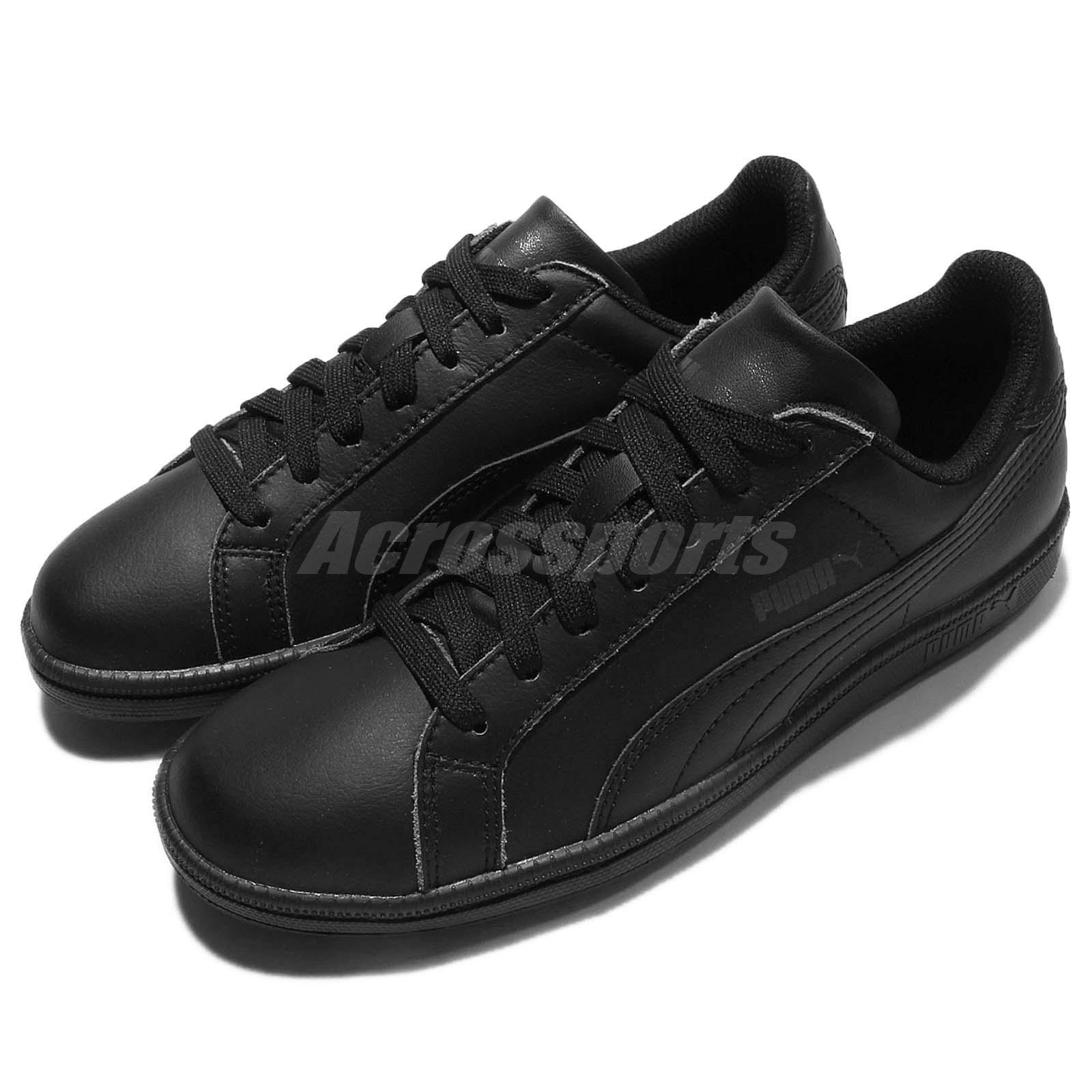Мужские теннисные туфли в стиле ретро из черной кожи Puma Smash L, повседневные кроссовки 356722-04