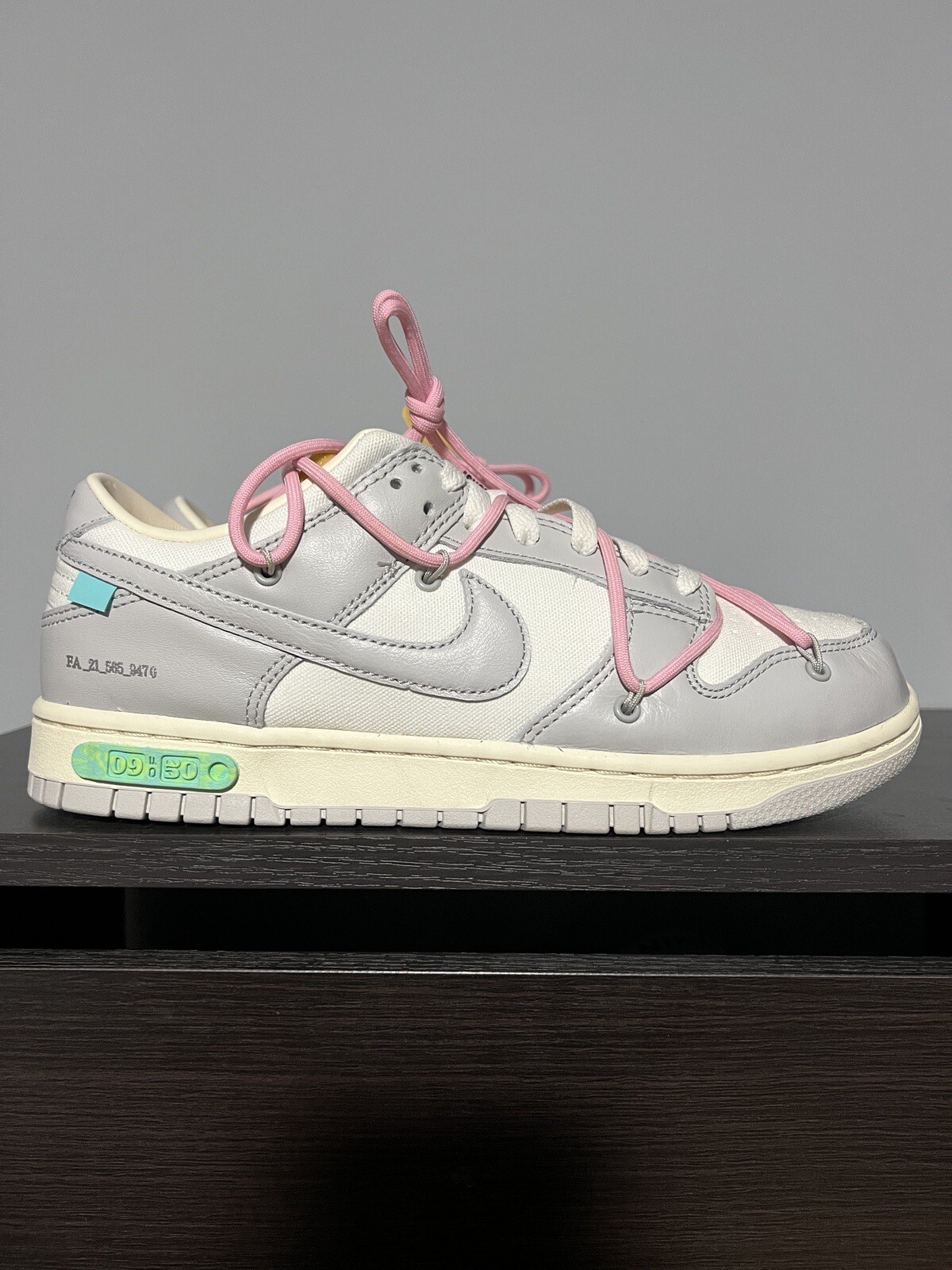 OFF WHITE X NIKE Taglia 9 Nike Off White x Dunk Low lotto 09 di 50