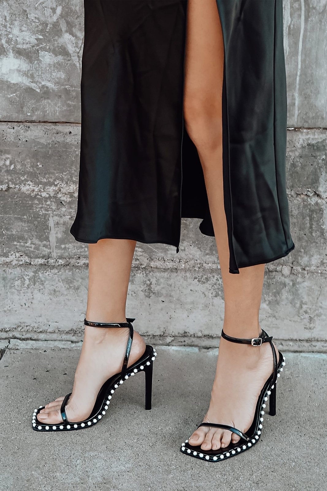 Steve Madden Zelle Black Multi Rhinestone Studded High Heeled Two Piece  Sandals | eBay
