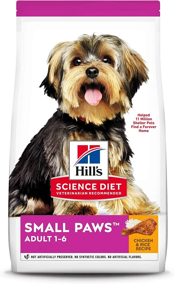 Hill's Science Diet Dry Dog Food, Adult, Small Paws for Small Breed Dogs.