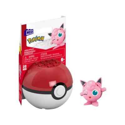 *FREE SHIP* JIGGLYPUFF - POKEMON MEGA Blocks Set - Pokeball Nintendo Mattel
