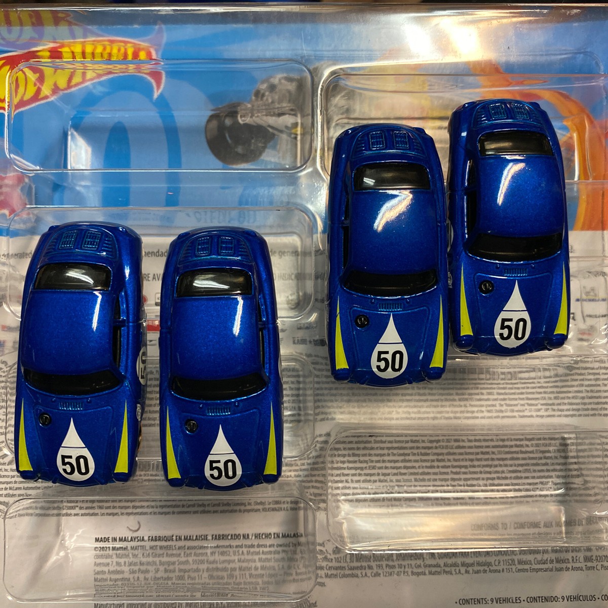 HOT WHEELS LOOSE 4 Set PORSCHE 356 Outlaw Blue #50 NEW