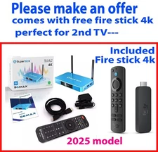 2025 SuperBox S6 S6Max MediaPlayer SmartBox WITH free Amazon  4K fire stick