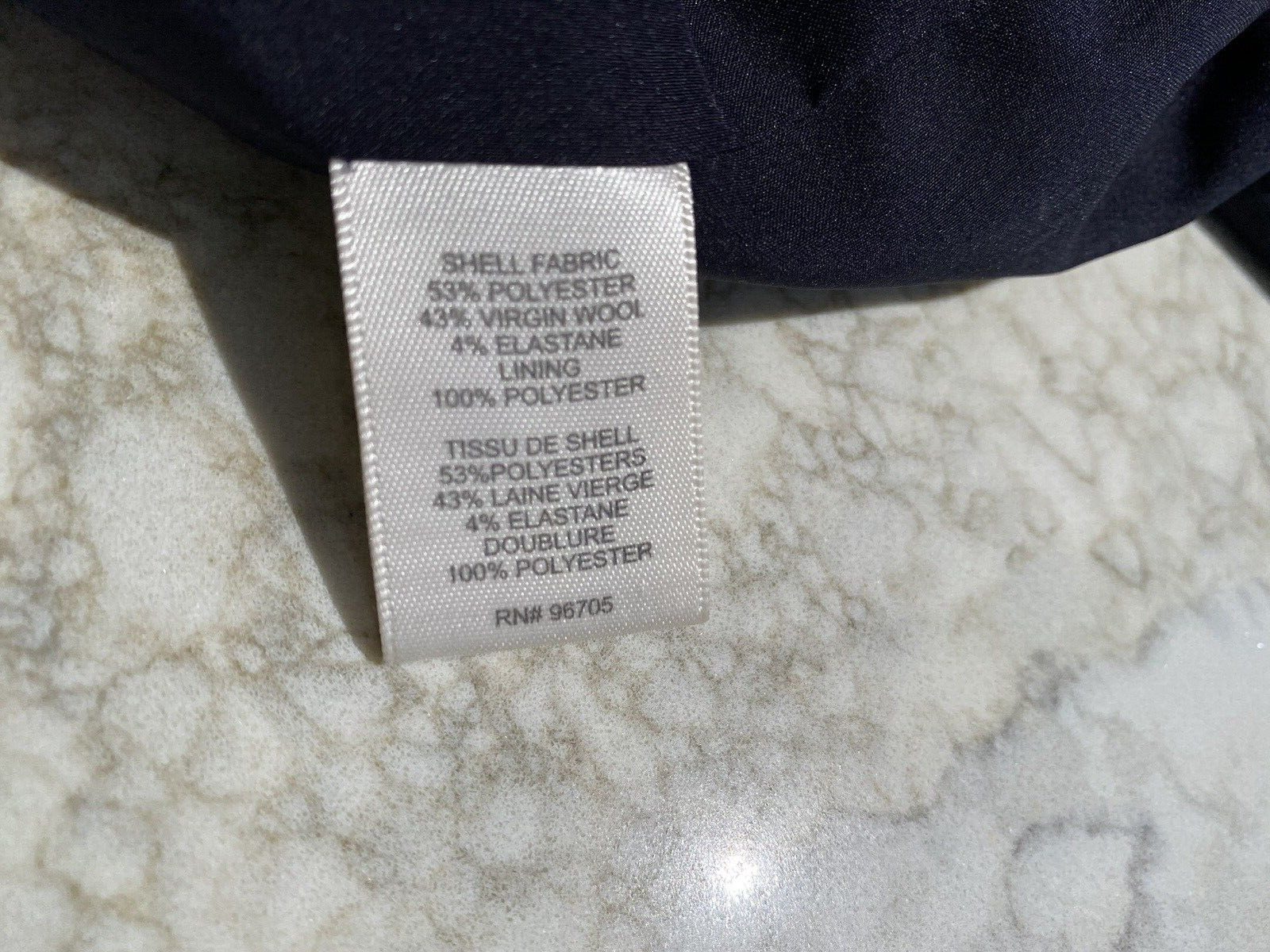 Rebecca Taylor Dark Navy Solid Ruffle V-Neck Slee… - image 15