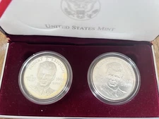 BEAUTIFUL BRILLIANT UNCIRCULATED PROOF ROBERT KENNEDY COMMEMORATIVE COIN SET!