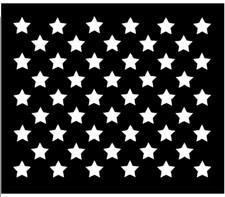 50 Star Large Stencil Template Airbrush Paint 8 1/4" x 9 3/4" Stars 3/4" 