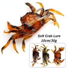 3PCS Esca Morbida Granchio Silicone Esca 10cm/30g Silicone Pesca Ghiaccio Esca Attrezzatura