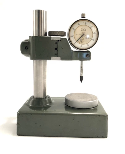 MITUTOYO # 7003 DIAL GAGE COMPARATOR STAND Inspection Base w/ TECLOCK DIAL GAGE