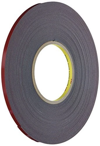 3M 06386 Automotive Attachment Tape, 1/4" x 5 yd, Gray, Double Coated Foto 4 de 4