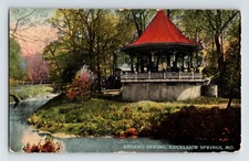 Postcard Missouri Excelsior Springs MO Regent Pavilion 1910s Unposted Divided