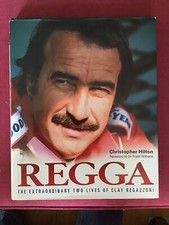 Regga Extraordinary Two Lives Of Clay Regazzoni F1 Book with signed album page