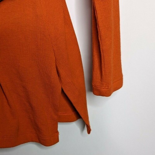 Soft Surroundings Womens M Double V Neck Timely Ribbed Knit Long Sleeve Top - Picture 6 of 8