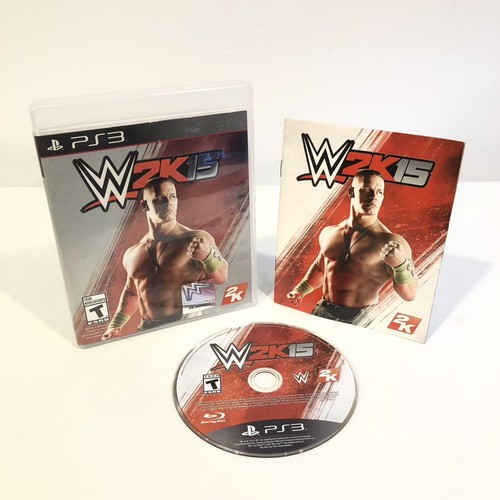 WWE 2K15 PS3 SONY PLAYSTATION 3 COMPLETE SET 2015 WRESTLING 2K GAMES JOHN CENA eBay
