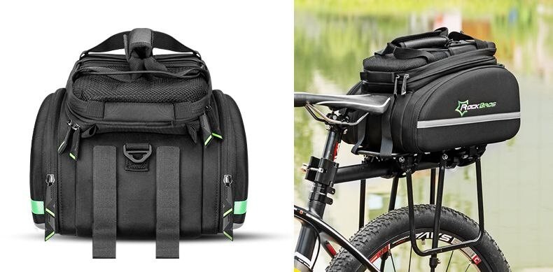 Sacoche v&eacute;lo, sac de voyage de  grande capacit&eacute; avec housse de pluie