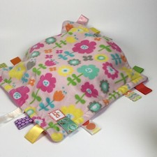 Bright Starts Taggies Lovey Security Blanket Pink Flowers Floral