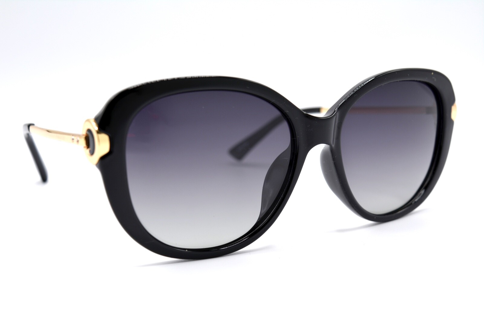 NEW AOLISE PT29016 BLACK GOLD GREY GRADIENT OVAL SUNGLASSES 55-17-140 #28