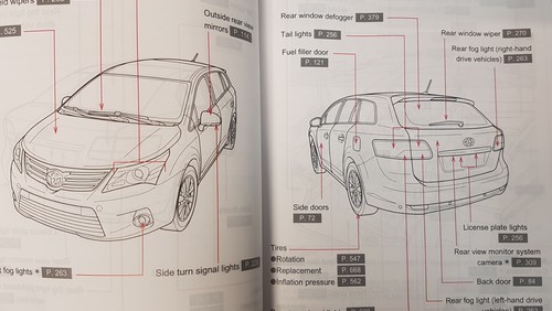 GENUINE TOYOTA AVENSIS OWNERS MANUAL HANDBOOK WALLET NAVIGATION 2011-2015 PACK - Picture 3 of 7