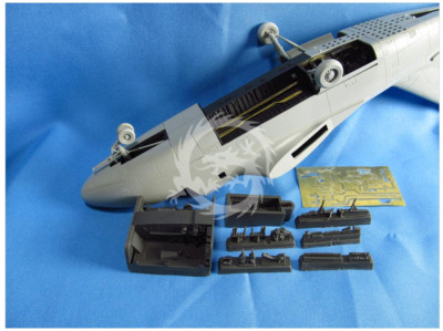 S-3A/B Viking. Wheel bays Metallic Details MDR4843 1/48 Scale
