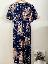Dress in blue floral.  Unbranded. Clean and ready to wear