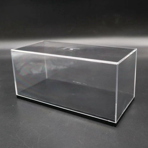 1:32 Acrylic Display Case Model Cars Show Box Transparent Dust Proof Black Base