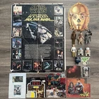 Vintage 1970s Kenner Star Wars Lot 7 Action Figures +Original Movie Poster, More